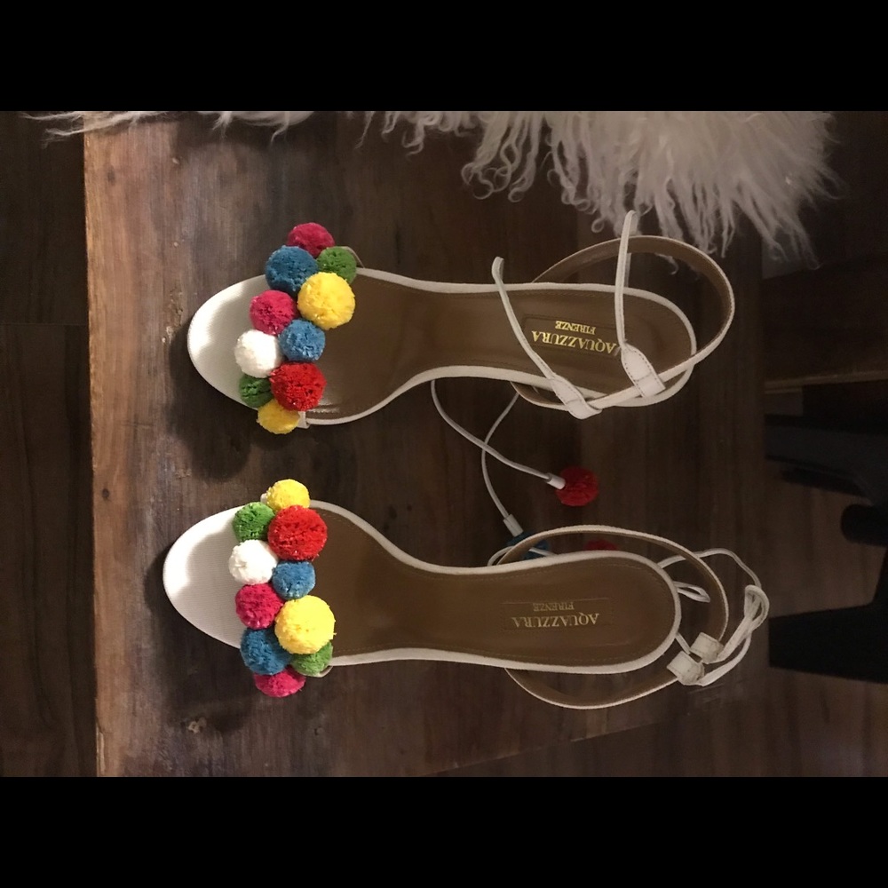 Aquazzua Pom Pom Sandal - Picture 3 of 5